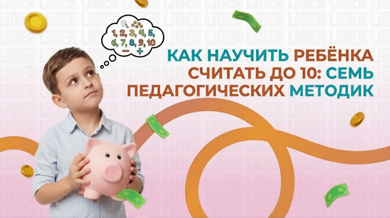 Как научить ребёнка считать до 10: семь педагогических методик